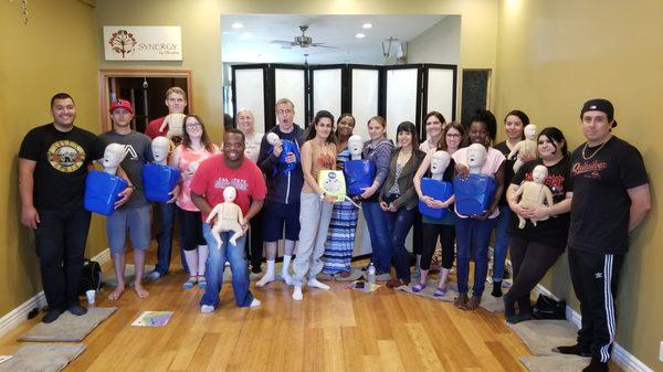 Another crew of Lifesavers just got their CPR, First Aid, and AED Certification!