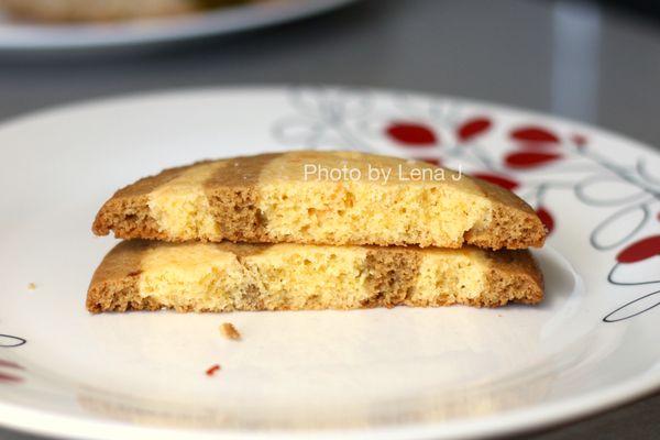 Inside of Salted Egg Yolk Cookie ($3) - it's nice, has a noticeable salted egg yolk flavor