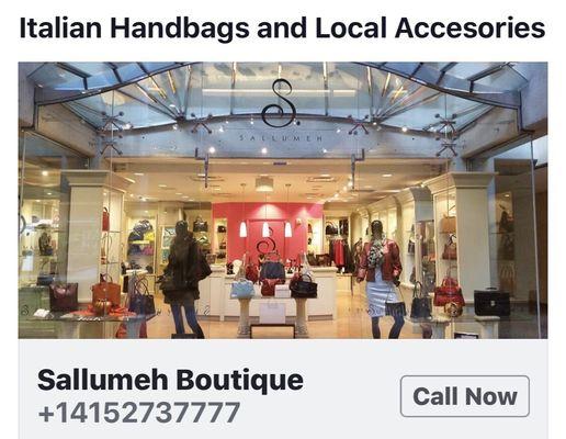 Stop by and check out the large variety of beautiful new arrival Italian Hand bags and local custom jewelries and fashion apparel