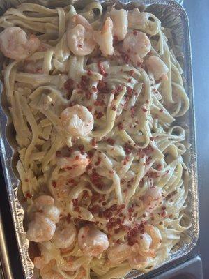 Shrimp Pasta carbonara party order!