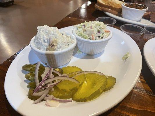 Potato Salad and Slaw.