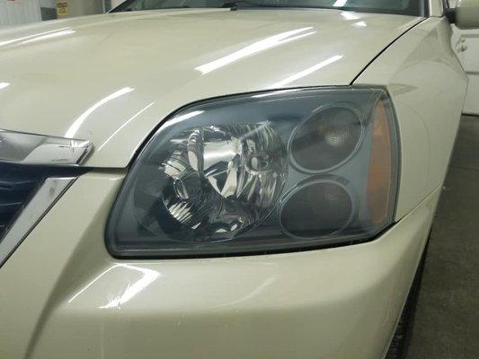 Headlight restoration after