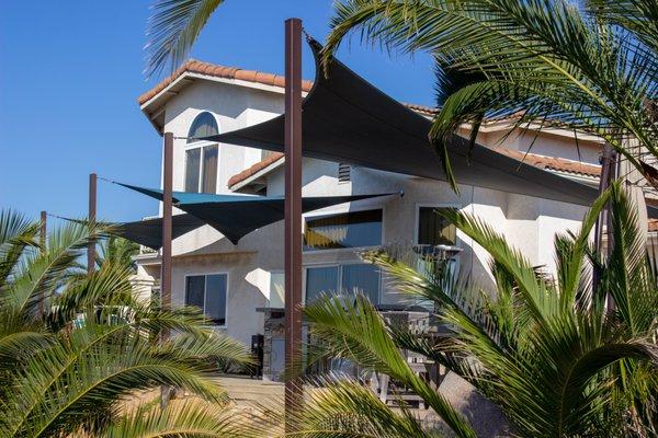 Backyard Shade Sails.