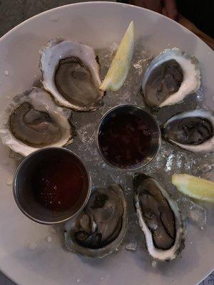 A variety of oysters - most sourced close to Hyannis!