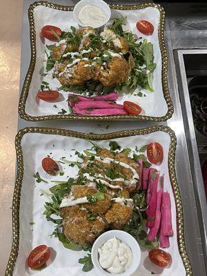 Fried cauliflower appetizer