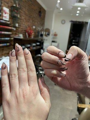 Hot Gel with nail art