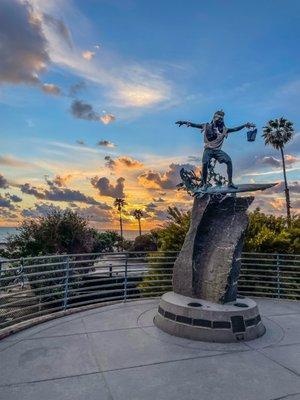 Famous KOOK statue in Cardiff