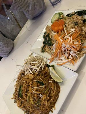 086.Pad Thai  067. Thai Fried Rice