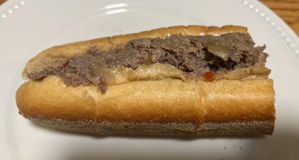 1/2 Cheesesteak Sandwich