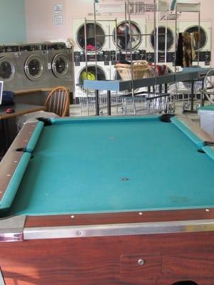 Bring your friends.  Enjoy a game of pool while you wait for your laulndry!