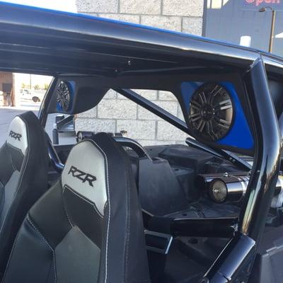 custom overhead speaker pod for rzr 1000