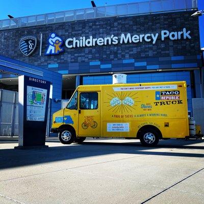 Taco Republic is at Children's Mercy Park!!! Go Sporting KC!