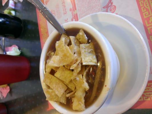 Their hot & sour soup is pretty tasty