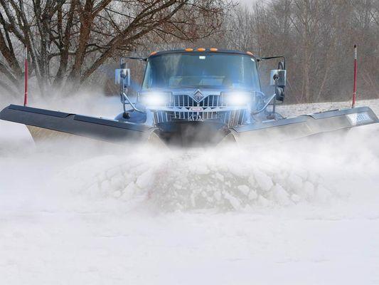 Snow plowing in Chicago