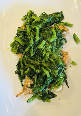 Grilled chicken w/broccoli rabe