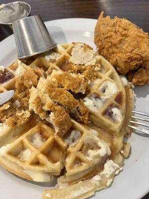 Fried chicken and waffles