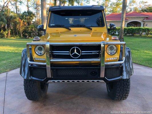 Mercedes-Benz G63 AMG 6x6 Solar Beam Yellow G-Wagon 6x6 Autohaus of Naples