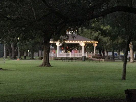 Gazebo with lights