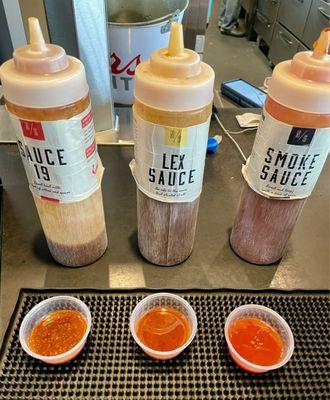 Sauces were OK. Nothing special