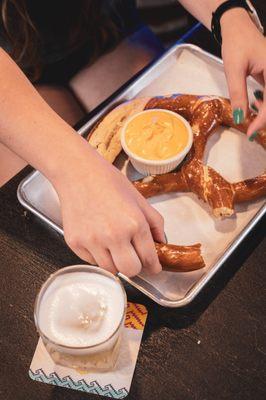 The .50 Cal German Pretzel is the perfect appetizer to share (but you won't want to)