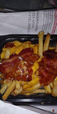 Baconator fries and the bacon is not even cut up into pieces like you normally should be