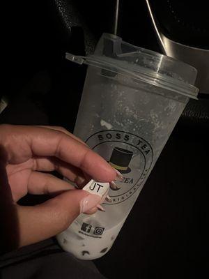 Sticker found in my drink!