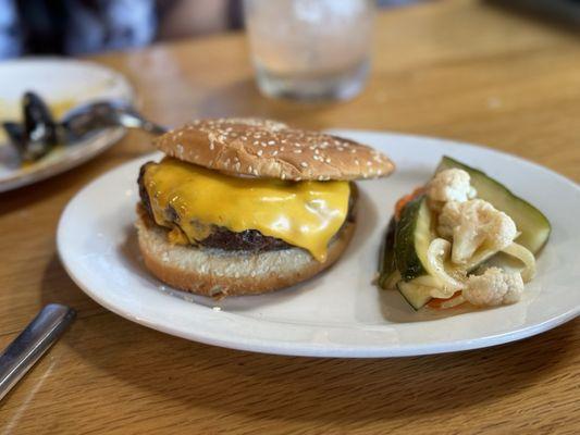 Happy hour hamburger