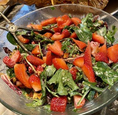 Strawberry and poppy seed salad. Big hit!