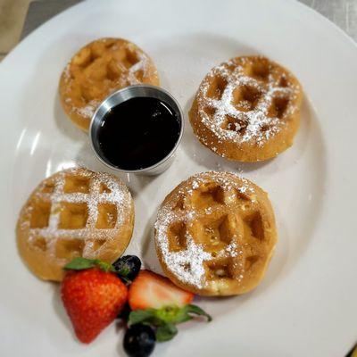 Off the menu waffles for kids