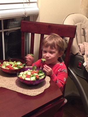 Start 'em young - Eat your veggies!!