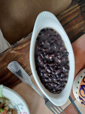 A la carte black beans