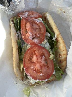 Falafel gyro.