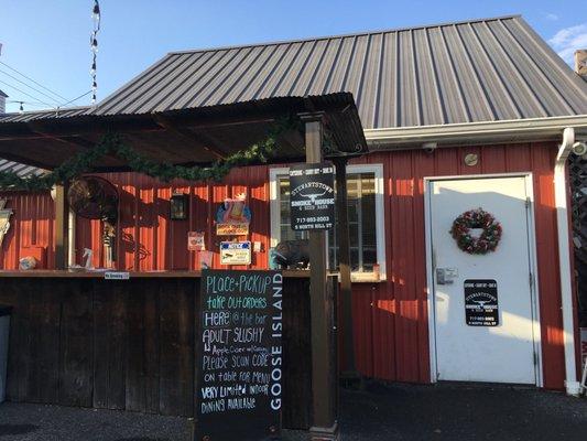 Outdoor ordering area