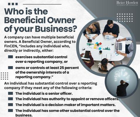 Who is the Beneficial Owner of your Business?