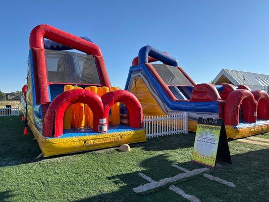 Water slide bouncy house