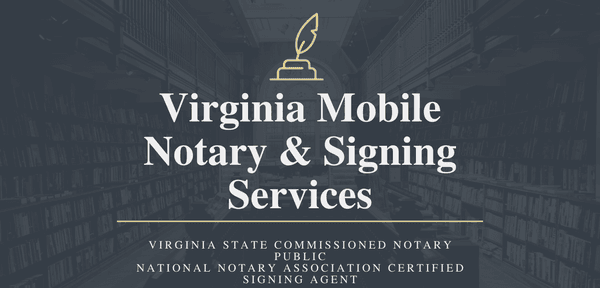 Virginia Mobile Notary & Signing Services Richmond, Virginia. local mobile notary service provider.