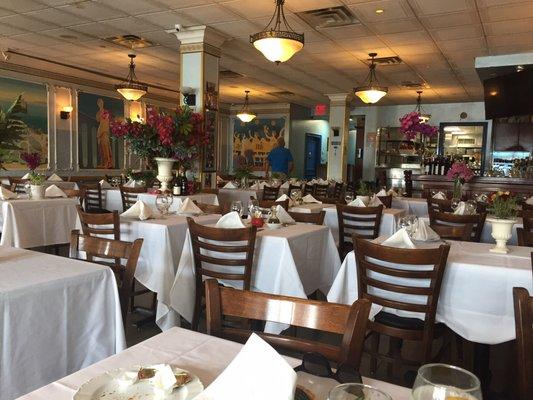 Dining room on a busy Saturday at lunch.  We were the only customers in the restaurant.