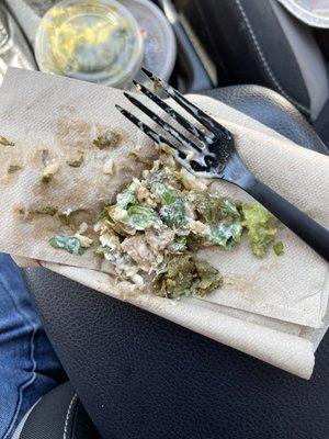 Rotten cilantro