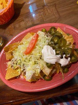 Beef nachos