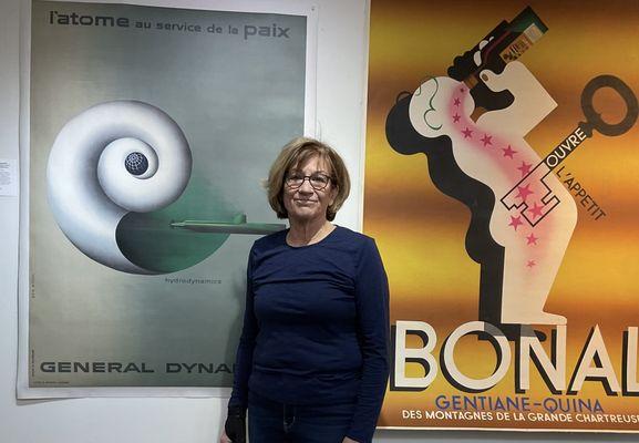 Lisa Tyler, owner, has owned her vintage poster gallery for more than 20 years.