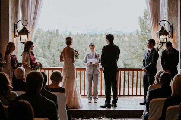 Beautiful wedding and beautiful background