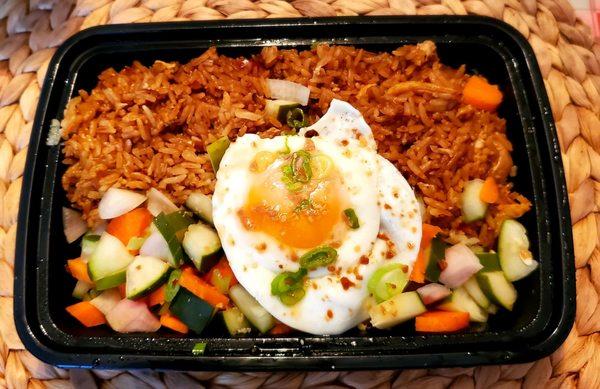 A delectable and generous portion of ($12) Nasi Goreng (Indonesian Fried Rice), woohoo! Sweet and savory, not spicy at all.