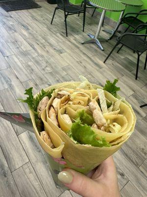 Grilled Chicken Salad Crepe Special