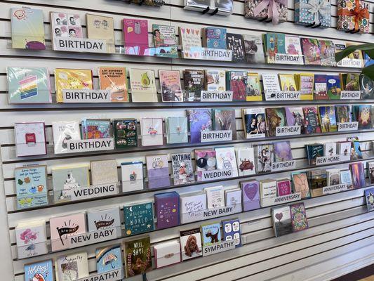 Great assortment of greeting cards