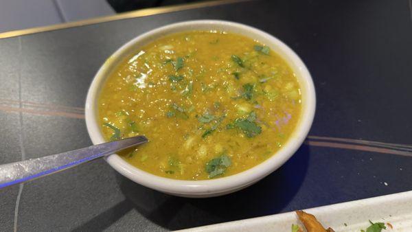 lentil soup (delicious)