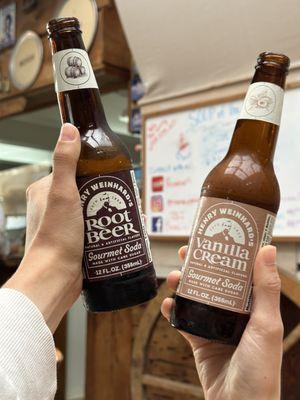 Classic root beer and the vanilla cream, both are great!