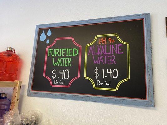 For fresh Alkaline water with no preservatives. (what you get in bottles) This price is very reasonable, compared to bottled.