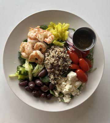 Greek Grain Bowl* | with Shrimp