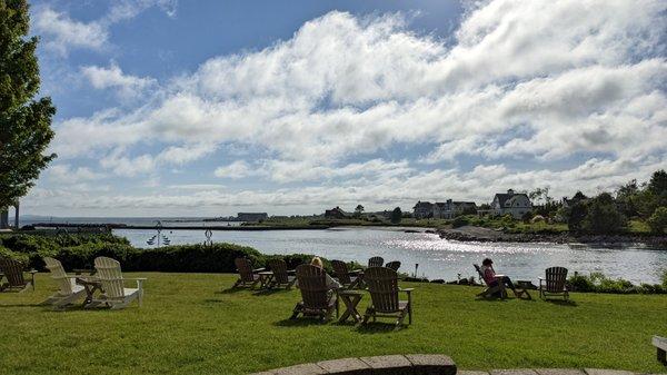 The view from the outdoor dining.