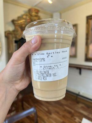 Iced Pollinator Latte